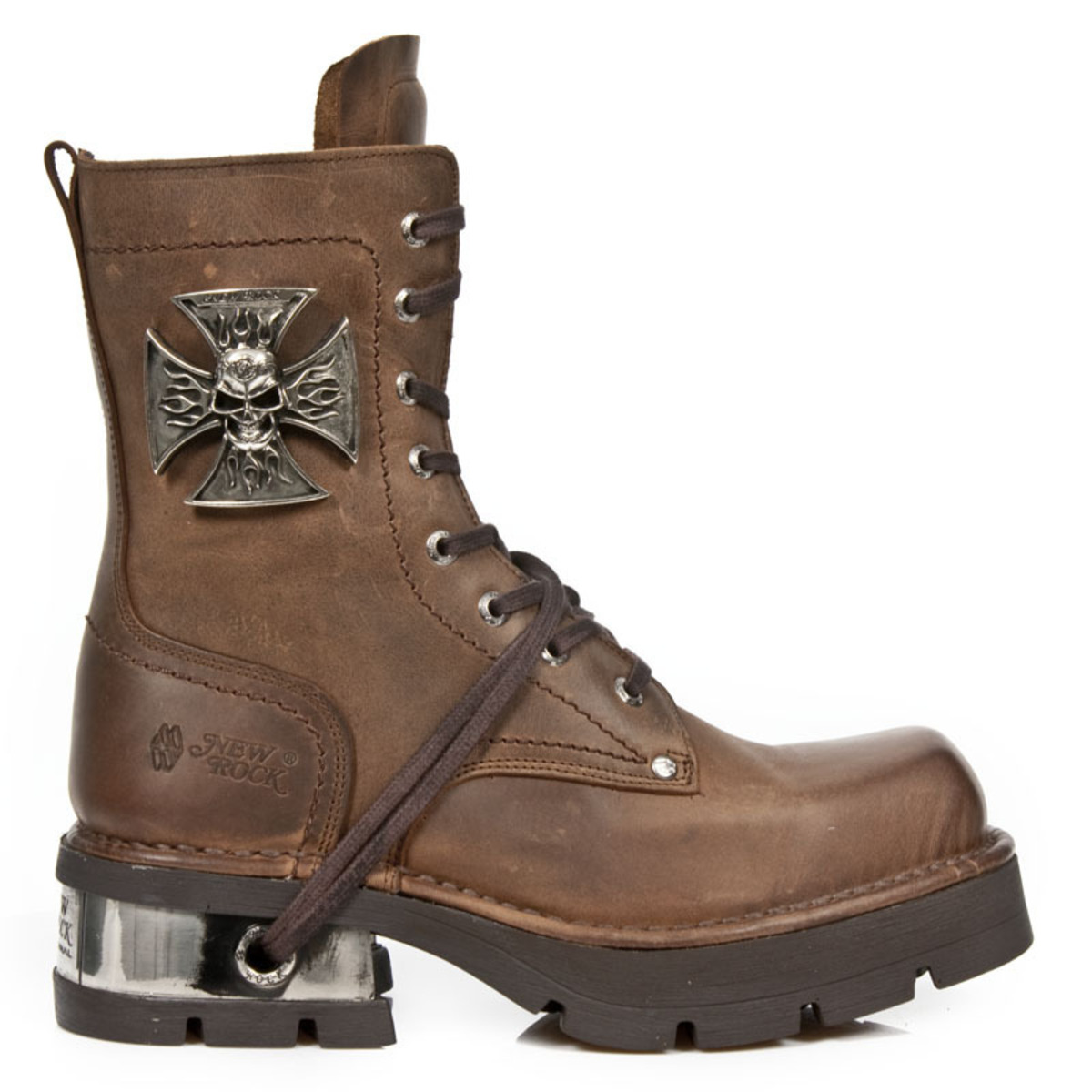 Черевики NEW ROCK - VENTURE AVIADOR MARRON M3 ACERO ORIF 42