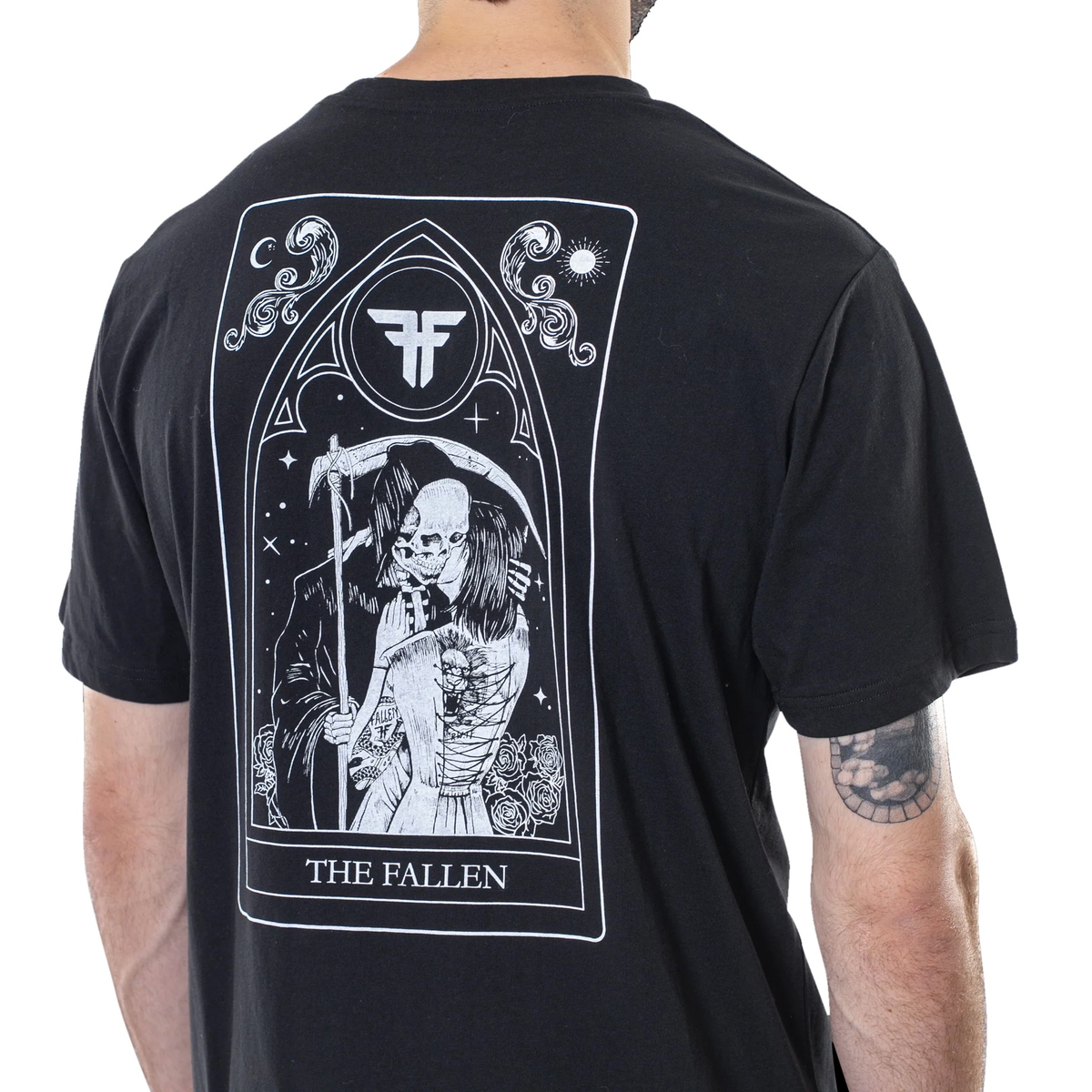 Чоловіча футболка FALLEN - Deaths Embrace Tee - Black White XL