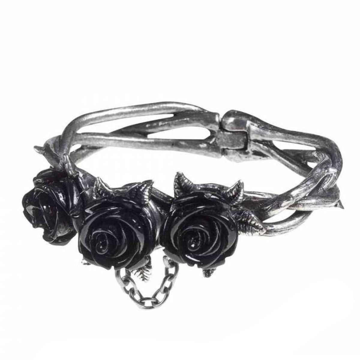 Браслет ALCHEMY GOTHIC - Wild Black Rose M / L